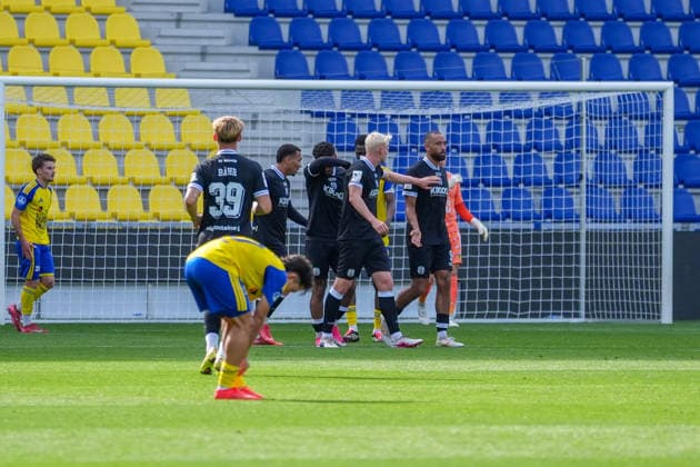 Niederlande: Fussball, Internationales Freundschaftsspiel, Länderspielpause, 3. Liga, Eredivisie, Saison 2026-2027, Kooi Stadion - Leeuwarden (Niederlande), Samstag, 03.10.2026, SC Cambuur Leeuwarden vs SV Meppen: Tor für Meppen gegen den SC Cambuur Copyright: xMichelxWittex