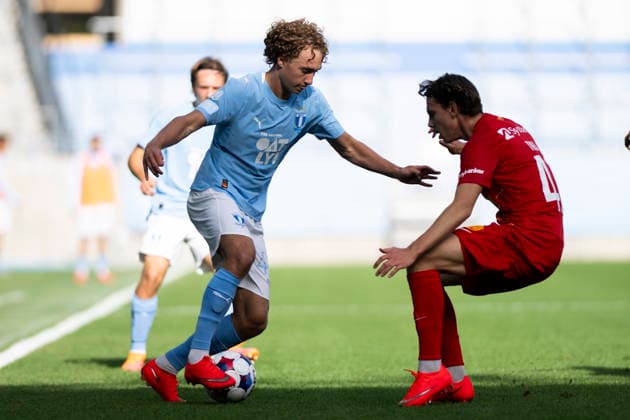 261003 Anton Höög of Malmö FF during the Friendly match between Malmö FF and FC Nordsjälland on October 3, 2026 in Malmö. Photo: Avdo Bilkanovic BILDBYRAN COP 115 AB0391 fotboll football soccer fotball träningsmatch friendly match malmö ff fc nordsjälland bbeng Copyright: AVDOxBILKANOVIC BB261003AB052
