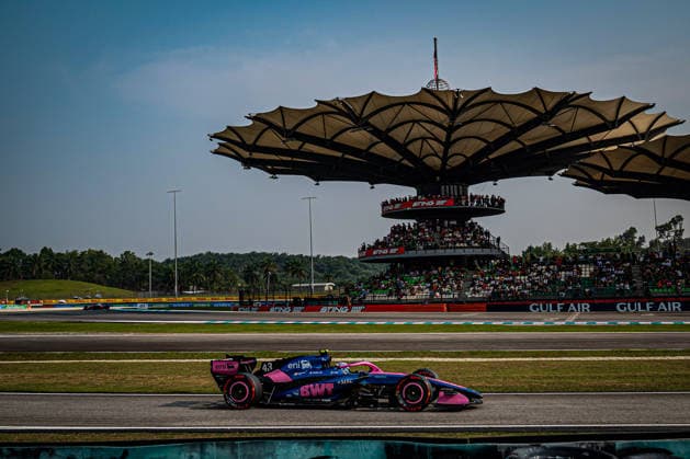 Franco Colapinto (ARG) - BWT Alpine F1 Team during Qualify of Saturday of Formula 1 Gulf Air Bahrain Grand Prix in Malaysia 2026 at Sepang International Circuit in Sepang, Malaysia. Round 16 of 23 of the 2026 FIA Formula One World Championship, WM, Weltmeisterschaft held October 2-4, 2026. The race was relocated from Bahrain to Malaysia and held at Sepang International Circuit. Formula 1 Gulf Air Bahrain Grand Prix in Malaysia 2026 - Round 16 of 23 - Sepang International Circuit, Sepang, Malaysia F1-2026-R04-BHR