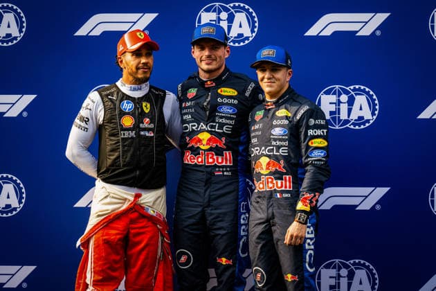 Top 3 Qualify during Qualify of Saturday of Formula 1 Gulf Air Bahrain Grand Prix in Malaysia 2026 at Sepang International Circuit in Sepang, Malaysia. Round 16 of 23 of the 2026 FIA Formula One World Championship, WM, Weltmeisterschaft held October 2-4, 2026. The race was relocated from Bahrain to Malaysia and held at Sepang International Circuit. Formula 1 Gulf Air Bahrain Grand Prix in Malaysia 2026 - Round 16 of 23 - Sepang International Circuit, Sepang, Malaysia F1-2026-R04-BHR