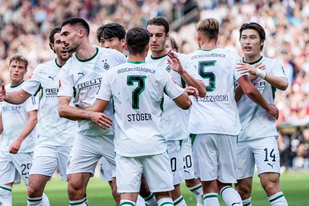Deutschland: Fußball 2. Bundesliga, 1. Bundesliga, Freundschaftsspiel Saison 2026 27, FC St. Pauli vs Borussia Moenchengladbach Millerntor-Stadion (Hamburg St. Pauli): 1:0 für Borussia Moenchengladbach durch Tim Kleindienst (Borussia Moenchengladbach, 11), Jubel, Emotion Copyright: xStefanxTrochax