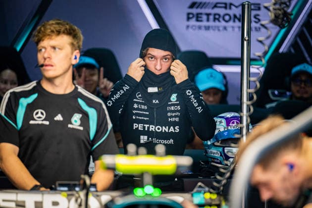 Formula 1 Gulf Air Bahrain Grand Prix in Malaysia Andrea Kimi Antonelli of Italy and Mercedes-AMG PETRONAS F1 Team is seen during Saturday practice sessions of the Formula 1 Gulf Air Bahrain Grand Prix in Malaysia 2026 at Sepang International Circuit in Sepang, Malaysia on October 3, 2026. Round 16 of 23 of the 2026 FIA Formula One World Championship, WM, Weltmeisterschaft held October 2-4, 2026, with the race relocated from Bahrain to Malaysia. Photo by Alessio De Marco ABACAPRESS.COM Sepang Selangor Malaysia  Copyright: xDexMarcoxAlessio ABACAx