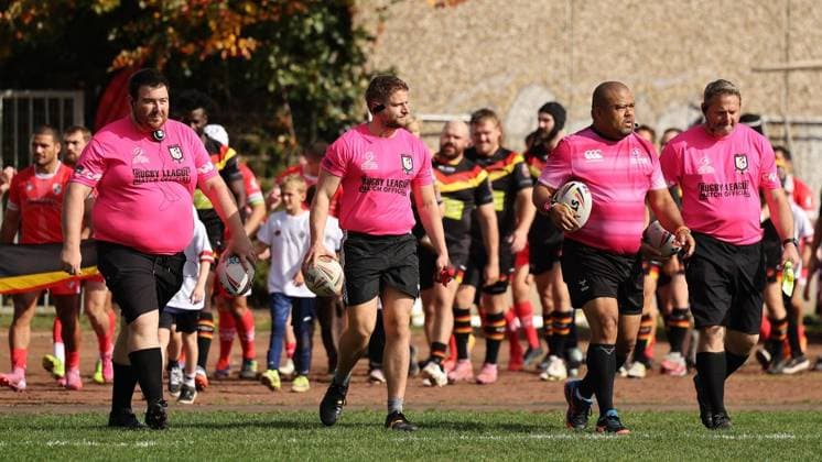 Länderspiel in der Rugby-League zwischen Deutschland und Malta ** NUR FÜR REDAKTIONELLE ZWECKE ** EDITORIAL USE ONLY **<p>Impressionen vom Länderspiel in der Rugby-League zwischen Deutschland und Malta am 03. Oktober 2026 auf dem Sportplatz TuS Blankenstein in Hattingen. Deutschland Nordrhein-Westfalen Hattingen Copyright: ChristofxKöpsel