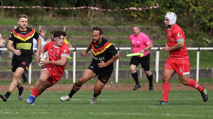 Länderspiel in der Rugby-League zwischen Deutschland und Malta ** NUR FÜR REDAKTIONELLE ZWECKE ** EDITORIAL USE ONLY **<p>Impressionen vom Länderspiel in der Rugby-League zwischen Deutschland und Malta am 03. Oktober 2026 auf dem Sportplatz TuS Blankenstein in Hattingen. Deutschland Nordrhein-Westfalen Hattingen Copyright: ChristofxKöpsel