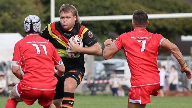 Länderspiel in der Rugby-League zwischen Deutschland und Malta ** NUR FÜR REDAKTIONELLE ZWECKE ** EDITORIAL USE ONLY **<p>Impressionen vom Länderspiel in der Rugby-League zwischen Deutschland und Malta am 03. Oktober 2026 auf dem Sportplatz TuS Blankenstein in Hattingen. Deutschland Nordrhein-Westfalen Hattingen Copyright: ChristofxKöpsel