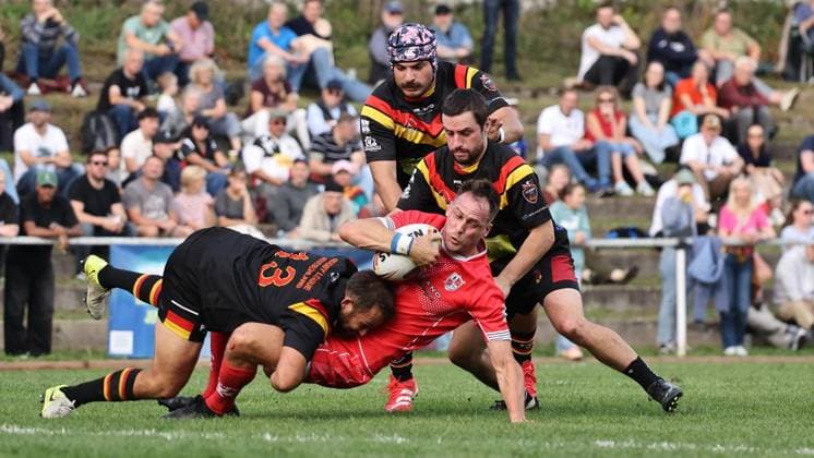 Länderspiel in der Rugby-League zwischen Deutschland und Malta ** NUR FÜR REDAKTIONELLE ZWECKE ** EDITORIAL USE ONLY **<p>Impressionen vom Länderspiel in der Rugby-League zwischen Deutschland und Malta am 03. Oktober 2026 auf dem Sportplatz TuS Blankenstein in Hattingen. Deutschland Nordrhein-Westfalen Hattingen Copyright: ChristofxKöpsel