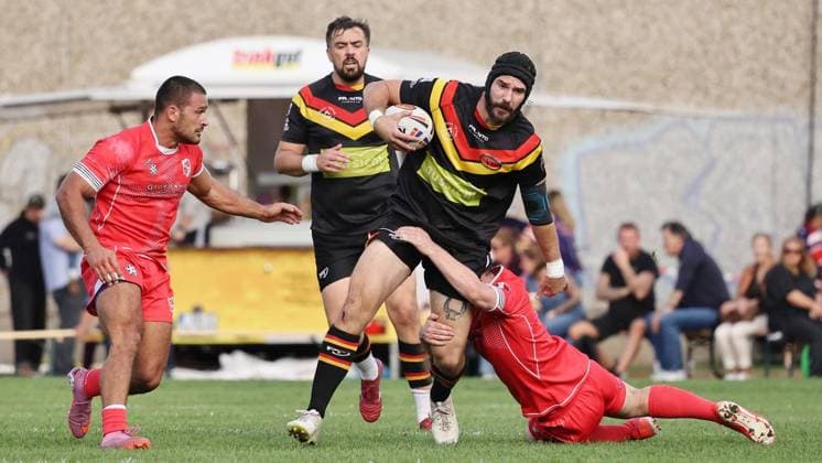 Länderspiel in der Rugby-League zwischen Deutschland und Malta ** NUR FÜR REDAKTIONELLE ZWECKE ** EDITORIAL USE ONLY **<p>Impressionen vom Länderspiel in der Rugby-League zwischen Deutschland und Malta am 03. Oktober 2026 auf dem Sportplatz TuS Blankenstein in Hattingen. Deutschland Nordrhein-Westfalen Hattingen Copyright: ChristofxKöpsel