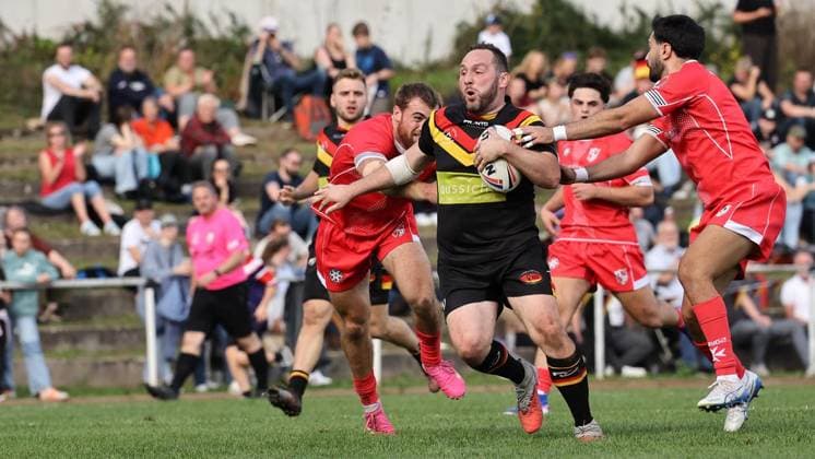 Länderspiel in der Rugby-League zwischen Deutschland und Malta ** NUR FÜR REDAKTIONELLE ZWECKE ** EDITORIAL USE ONLY **<p>Impressionen vom Länderspiel in der Rugby-League zwischen Deutschland und Malta am 03. Oktober 2026 auf dem Sportplatz TuS Blankenstein in Hattingen. Deutschland Nordrhein-Westfalen Hattingen Copyright: ChristofxKöpsel
