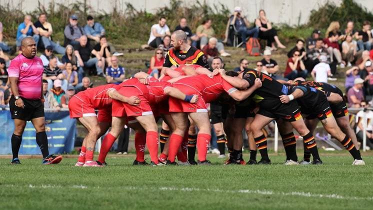 Länderspiel in der Rugby-League zwischen Deutschland und Malta ** NUR FÜR REDAKTIONELLE ZWECKE ** EDITORIAL USE ONLY **<p>Impressionen vom Länderspiel in der Rugby-League zwischen Deutschland und Malta am 03. Oktober 2026 auf dem Sportplatz TuS Blankenstein in Hattingen. Deutschland Nordrhein-Westfalen Hattingen Copyright: ChristofxKöpsel