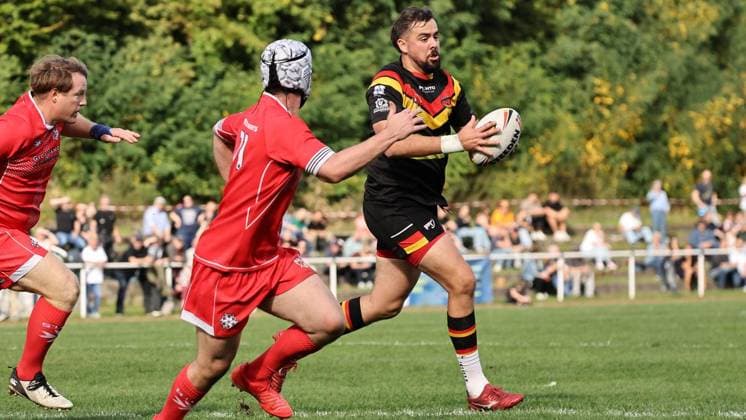 Länderspiel in der Rugby-League zwischen Deutschland und Malta ** NUR FÜR REDAKTIONELLE ZWECKE ** EDITORIAL USE ONLY **<p>Impressionen vom Länderspiel in der Rugby-League zwischen Deutschland und Malta am 03. Oktober 2026 auf dem Sportplatz TuS Blankenstein in Hattingen. Deutschland Nordrhein-Westfalen Hattingen Copyright: ChristofxKöpsel