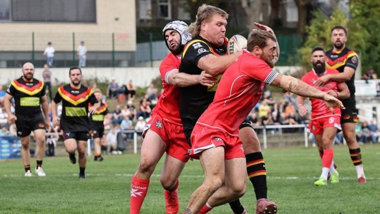 Länderspiel in der Rugby-League zwischen Deutschland und Malta ** NUR FÜR REDAKTIONELLE ZWECKE ** EDITORIAL USE ONLY **<p>Impressionen vom Länderspiel in der Rugby-League zwischen Deutschland und Malta am 03. Oktober 2026 auf dem Sportplatz TuS Blankenstein in Hattingen. Deutschland Nordrhein-Westfalen Hattingen Copyright: ChristofxKöpsel