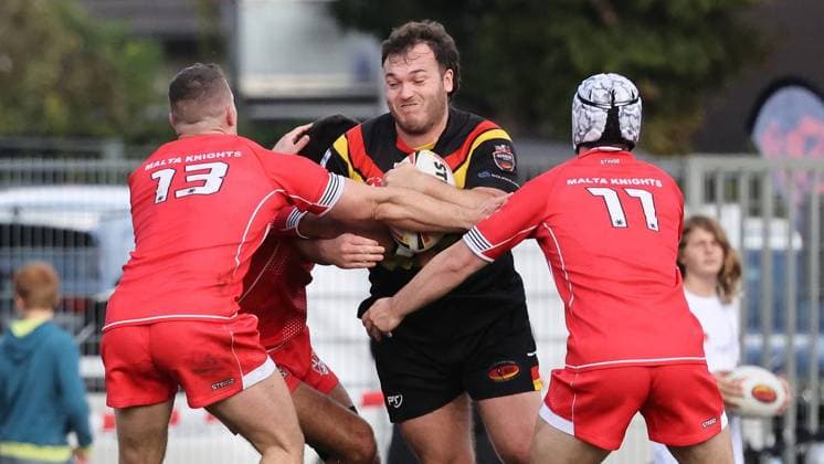 Länderspiel in der Rugby-League zwischen Deutschland und Malta ** NUR FÜR REDAKTIONELLE ZWECKE ** EDITORIAL USE ONLY **<p>Impressionen vom Länderspiel in der Rugby-League zwischen Deutschland und Malta am 03. Oktober 2026 auf dem Sportplatz TuS Blankenstein in Hattingen. Deutschland Nordrhein-Westfalen Hattingen Copyright: ChristofxKöpsel
