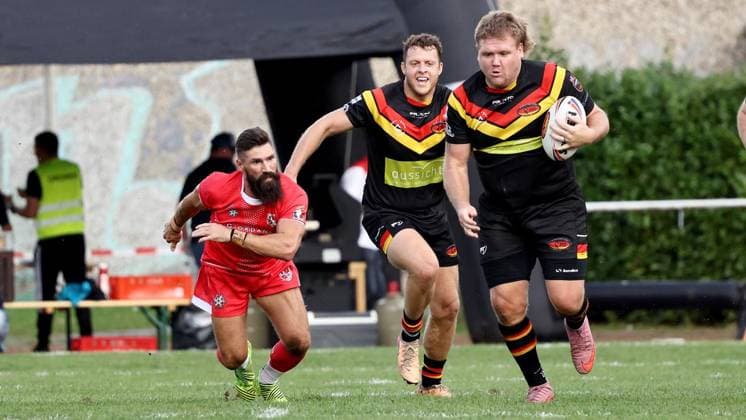 Länderspiel in der Rugby-League zwischen Deutschland und Malta ** NUR FÜR REDAKTIONELLE ZWECKE ** EDITORIAL USE ONLY **<p>Impressionen vom Länderspiel in der Rugby-League zwischen Deutschland und Malta am 03. Oktober 2026 auf dem Sportplatz TuS Blankenstein in Hattingen. Deutschland Nordrhein-Westfalen Hattingen Copyright: ChristofxKöpsel