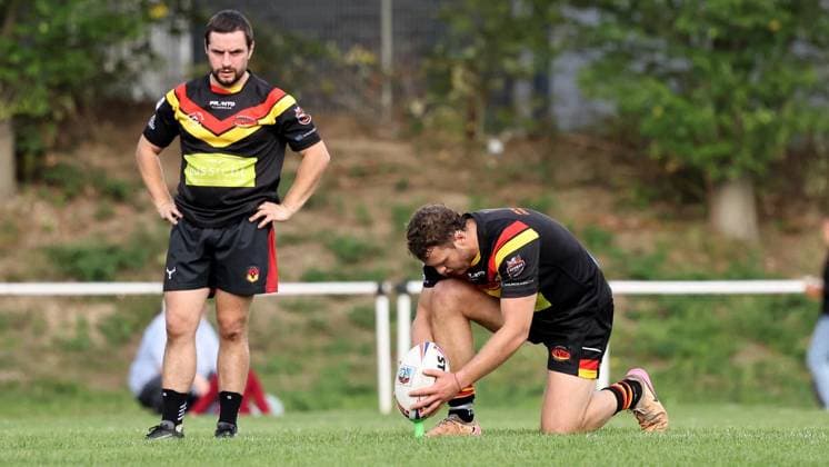Länderspiel in der Rugby-League zwischen Deutschland und Malta ** NUR FÜR REDAKTIONELLE ZWECKE ** EDITORIAL USE ONLY **<p>Impressionen vom Länderspiel in der Rugby-League zwischen Deutschland und Malta am 03. Oktober 2026 auf dem Sportplatz TuS Blankenstein in Hattingen. Deutschland Nordrhein-Westfalen Hattingen Copyright: ChristofxKöpsel