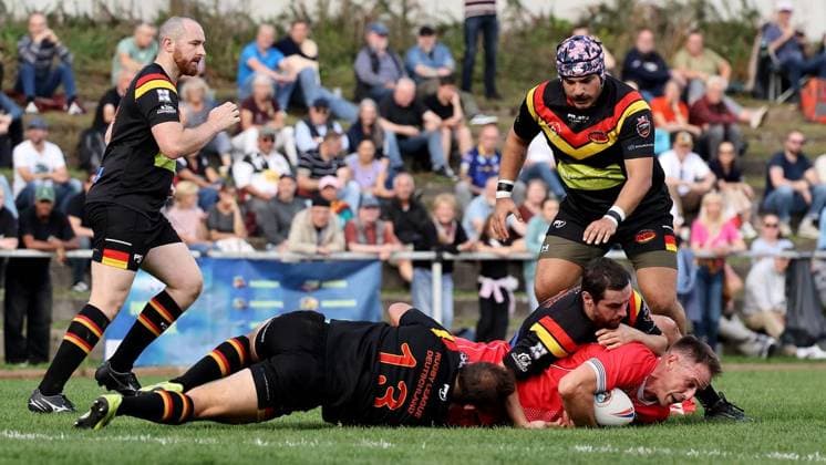 Länderspiel in der Rugby-League zwischen Deutschland und Malta ** NUR FÜR REDAKTIONELLE ZWECKE ** EDITORIAL USE ONLY **<p>Impressionen vom Länderspiel in der Rugby-League zwischen Deutschland und Malta am 03. Oktober 2026 auf dem Sportplatz TuS Blankenstein in Hattingen. Deutschland Nordrhein-Westfalen Hattingen Copyright: ChristofxKöpsel