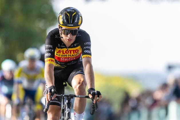Radsport UCI ProSeries Men Elite 20. Sparkassen Münsterland Giro am 03.10.2026 Arno Wallenborn (Team Lotto Kern-Haus Outlet Montabaur) holt die KOM Punkte am Coesfelder Berg