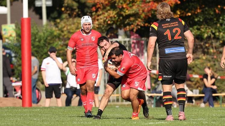 Länderspiel in der Rugby-League zwischen Deutschland und Malta ** NUR FÜR REDAKTIONELLE ZWECKE ** EDITORIAL USE ONLY **<p>Impressionen vom Länderspiel in der Rugby-League zwischen Deutschland und Malta am 03. Oktober 2026 auf dem Sportplatz TuS Blankenstein in Hattingen. Deutschland Nordrhein-Westfalen Hattingen Copyright: ChristofxKöpsel