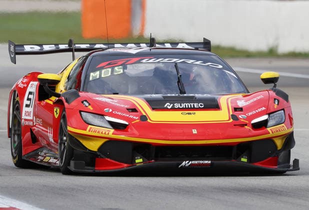 GT World Challenge Europe powered by AWS Barcelona 2026 Tommaso Mosca of AF Corse drives a Ferrari 296 GT3 EVO during Qualifying 1 Group A of the GT World Challenge Europe powered by AWS 2026 at the Barcelona-Catalunya Circuit in Barcelona, Spain, on October 3, 2026. Barcelona Barcelona Spain  Copyright: xUrbanandsportx originalFilename:valls-gtworldc261103_npI0x.jpg