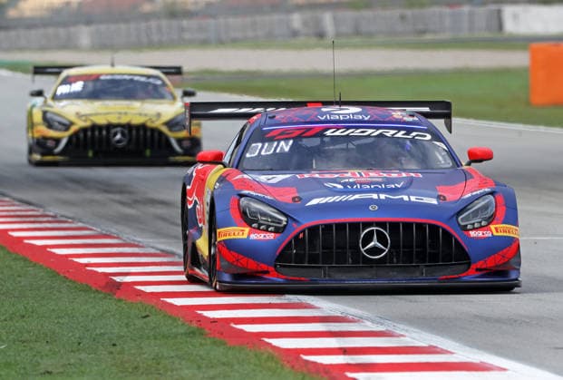 GT World Challenge Europe powered by AWS Barcelona 2026 Dani Juncadella, of Mercedes-AMG Team Verstappen Racing, drives a Mercedes-AMG GT3 EVO during Qualifying 1 Group A of the GT World Challenge Europe powered by AWS 2026 at the Barcelona-Catalunya Circuit in Barcelona, Spain, on October 3, 2026. Barcelona Barcelona Spain  Copyright: xUrbanandsportx originalFilename:valls-gtworldc261103_npv6e.jpg