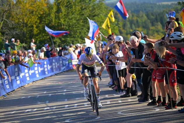 UEC 2026 Road European Championships Ljubljana 03 10 2026 LJUBLJANA, SLOVENIA - OCTOBER 03 : Vollering Demi (NED) of FDJ United - SUEZduring the Women Elite cycling road race of the 2026 UEC Road European Championships Ljubljana. An UCI Continental Championships cycling race of 130 km with start in Ljubljana and finish in Sencur on October 3, 2026 in Ljubljana, Slovenia, 03 10 2026 Ljubljana Slovenia  Copyright: xIvanxBenedettox