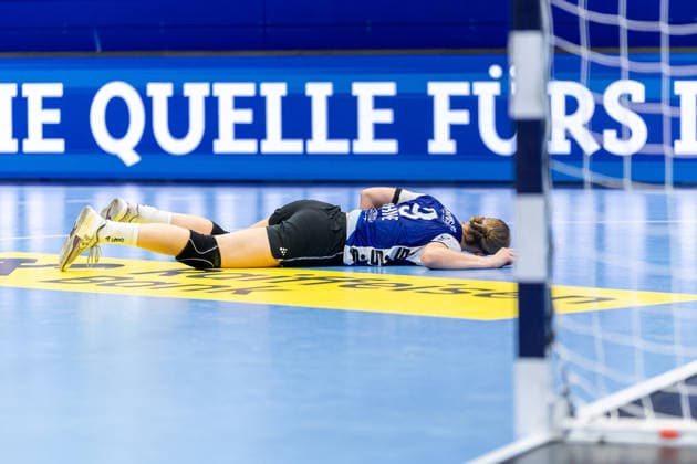 Nieke Kuehne (HSG Blomberg-Lippe, 09) reagiert enttaeuscht GER, HSG Blomberg-Lippe vs. HC Podravka, Handball, EHF Champions League Women, Gruppenphase, Spielzeit 2026 2027, 03.10.2026 GER, HSG Blomberg-Lippe vs. HC Podravka, Handball, EHF Champions League Women, Gruppenphase, Spielzeit 2026 2027, 03.10.2026 Lemgo Copyright: xEibner-Pressefoto JanxRollingerx EP_JSK