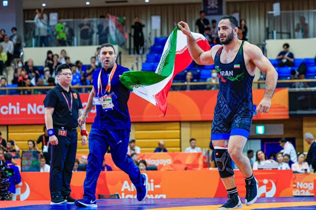 Asian Games 97kg FS - Amirali Hamid Azarpira (IRI) Copyright: xAmirrezaxAliasgarix