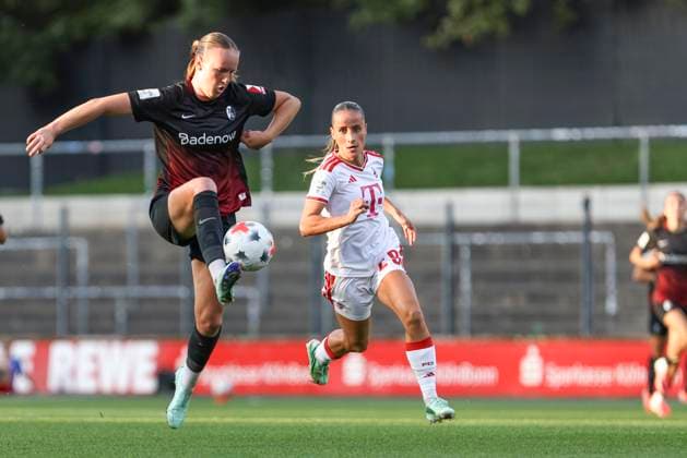 Luca-Emily Birkholz (SC Freiburg) in Aktion, am Ball, Einzelaktion waehrend des Spiels der Frauen Bundesliga zwischen 1.FC Koeln und SC Freiburg, Franz-Kremer-Stadion am 03. October 2026 in Koeln, Deutschland. (Foto von Oliver Kaelke DeFodi Images) +++ Luca-Emily Birkholz (SC Freiburg) controls the ball during the Bundesliga match between 1.FC Koeln and SC Freiburg at Franz-Kremer-Stadion on October 3, 2026 in Cologne, Germany. (Photo by Oliver Kaelke DeFodi Images) DFB DFL REGULATIONS PROHIBIT ANY USE OF PHOTOGRAPHS AS IMAGE SEQUENCES AND OR QUASI-VIDEO. (Photo by Oliver Kaelke DeFodi Images) -