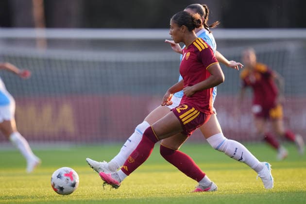 Roma™s Ella Ottey during the Serie A Women soccer match between Roma and Lazio at the Rome s Tre Fontane stadium, Italy - Saturday October 3, 2026 - Soccer ( Photo by Alfredo Falcone LaPresse )  Copyright: xAlfredoxFalcone LaPressex