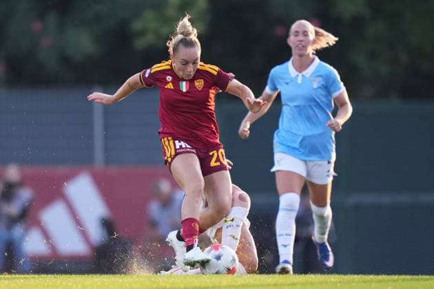 Roma™s Giada Greggi during the Serie A Women soccer match between Roma and Lazio at the Rome s Tre Fontane stadium, Italy - Saturday October 3, 2026 - Soccer ( Photo by Alfredo Falcone LaPresse )  Copyright: xAlfredoxFalcone LaPressex