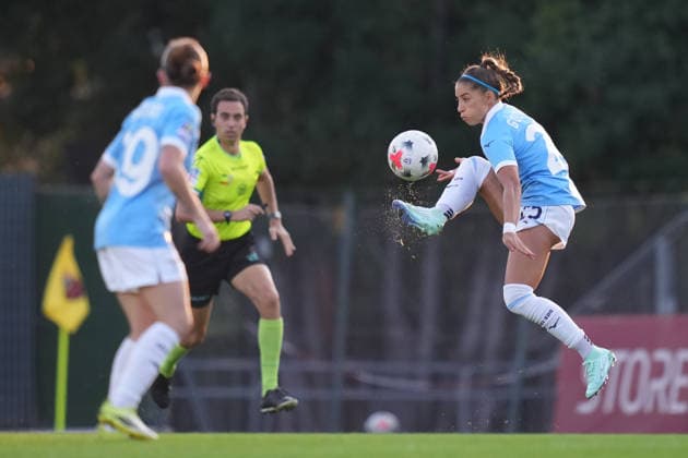 Lazio™s Eleonora Goldoni during the Serie A Women soccer match between Roma and Lazio at the Rome s Tre Fontane stadium, Italy - Saturday October 3, 2026 - Soccer ( Photo by Alfredo Falcone LaPresse )  Copyright: xAlfredoxFalcone LaPressex