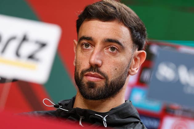Porto, Portugal - October 03: Bruno Fernandes (Portugal) during the press conference, PK, Pressekonferenz before the UEFA Nations League 2026 27 League Phase Matchday 4 match between Portugal and Norway at Estadio do Dragao in Porto, Portugal Copyright: HMBxMedia JoaquimxFerreira