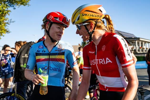 Belgium s Margot Vanpachtenbeke is pictured after the elite women Road Race race (130 km) at the cycling UEC Road European Championships, in Ljubljana, Slovenia Saturday 3 October 2026. The UEC Road European Championships are taking place from 02 to 07 October in Ljubljana, Slovenia. DAVIDxPINTENS  x188627289x
