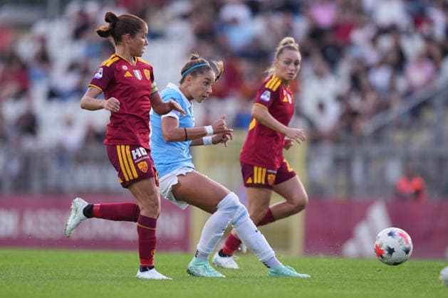Lazio™s Eleonora Goldoni during the Serie A Women soccer match between Roma and Lazio at the Rome s Tre Fontane stadium, Italy - Saturday October 3, 2026 - Soccer ( Photo by Alfredo Falcone LaPresse )  Copyright: xAlfredoxFalcone LaPressex