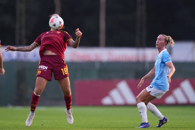 Roma™s Martina Piemonte during the Serie A Women soccer match between Roma and Lazio at the Rome s Tre Fontane stadium, Italy - Saturday October 3, 2026 - Soccer ( Photo by Alfredo Falcone LaPresse )  Copyright: xAlfredoxFalcone LaPressex