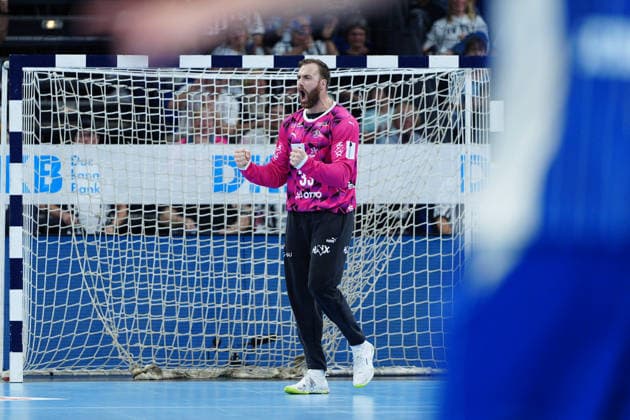 Jubel nach Parade Andreas Wolff (THW Kiel, 33) GER, THW Kiel vs. VfL Gummersbach, Handball, 1. Bundesliga, Spieltag 7, Saison 2026 2027, 03.10.2026 GER, THW Kiel vs. VfL Gummersbach, Handball, 1. Bundesliga, Spieltag 7, Saison 2026 2027, 03.10.2026 Kiel Copyright: xEibner-Pressefoto MarcelxvonxFehrnx EP_MFN