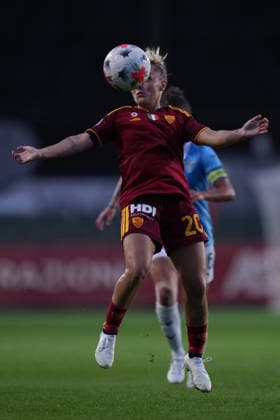 Roma™s Giada Greggi during the Serie A Women soccer match between Roma and Lazio at the Rome s Tre Fontane stadium, Italy - Saturday October 3, 2026 - Soccer ( Photo by Alfredo Falcone LaPresse )  Copyright: xAlfredoxFalcone LaPressex