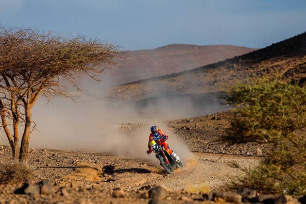 W2RC - RALLYE DU MAROC 2026 01 SANDERS Daniel (aus), Red Bull KTM Factory Racing, KTM 450 Rally Factory, FIM W2RC, Rally GP, action, during the Stage 5 of the Rallye du Maroc 2026, 4th round of the 2026 WR2C Championship from October 3, 2026 around Zagora, Morocco - AgadirMorocco  Copyright: xFREDERICxLExFLOCxHx