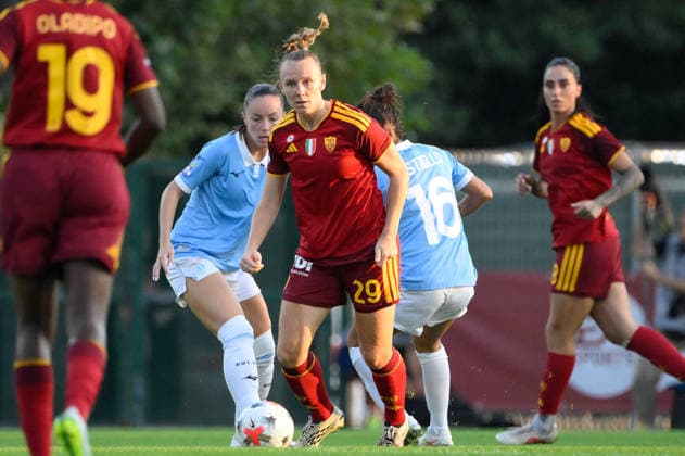 SOCCER - Women s Serie A - AS Roma vs. SS Lazio Women Photo by IPA ABACAPRESS.COM89264623 - AS Roma s Annalena Rieke during the 2026 2027 Serie A Women Athora Italian Football Championship League match between AS Roma Women and SS Lazio Women at the Tre Fontane Stadium on October 3, 2026. Rome Italy  Copyright: xIPAxSport ABACAx