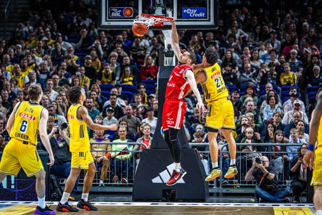Basketball Berlin 03.10.2026 Saison 2026 2027 EasyCredit BBL 1. Bundesliga Männer, Herren Alba Berlin - BMA365 Bamberg Baskets Daniel Keppeler (Bamberg, No.31)