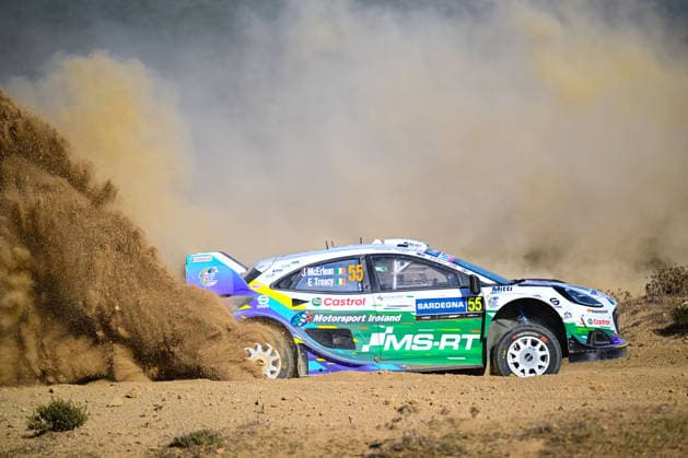 MOTORSPORTS - Rally - WRC, Motorsport Rallye, WM Rally Italia Sardegna Photo by IPA ABACAPRESS.COM89264643 - Joshua McErlean (IRL) and Eoin Treacy (IRL) in a Ford Puma Rally1 in action during the FIA WRC Rally Italia Sardegna in Alghero, Italy, on October 1–4, 2026. Italia Italy  Copyright: xIPAxSport ABACAx