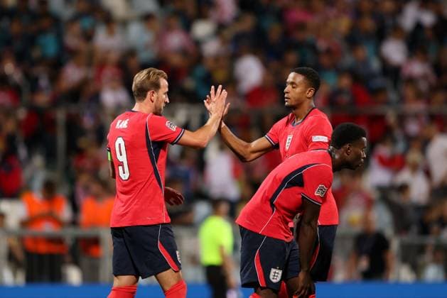 Harry Kane of England celebrates their goal to make it 0-5 Croatia v England, UEFA Nations League, Football, Stadion HNK Rijeka, Rijeka, Croatia - 03 Oct 2026Rijeka Stadion HNK Rijeka Croatia  Copyright: xRaddadxJebarah Shutterstockx 17183865ci