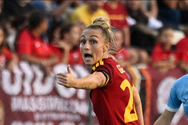 IPA89266064 - Giada Greggi of A.S. Roma Femminile during the Serie A Women s match between A.S. Roma Femminile and Lazio Women at Tre Fontane Stadium in Rome on October 3, 2026.  Copyright: xMarioxQuartapelle IPAxSportx xx IPA89266064