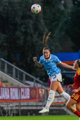 SOCCER - Women s Serie A - AS Roma vs. SS Lazio Women Photo by IPA ABACAPRESS.COM89265755 - Lazio Women s Margaux Le Mouel during the Italian Women s Serie A Athora 2026 2027 match between AS Roma Women and SS Lazio Women at the Tre Fontane Stadium on October 3, 2026. Rome Italy  Copyright: xIPAxSport ABACAx