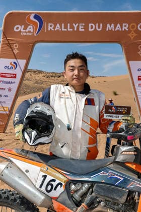 W2RC - RALLYE DU MAROC 2026 160 PUREVDORJ Murun (mgl), Xraids Experience, KTM EXC F, FIM W2RC, Rally 3, action Finisher podium, portrait during the Stage 5 of the Rallye du Maroc 2026, 4th round of the 2026 WR2C Championship from October 3, 2026 around Zagora, Morocco - AgadirMorocco  Copyright: xPauloxMariax