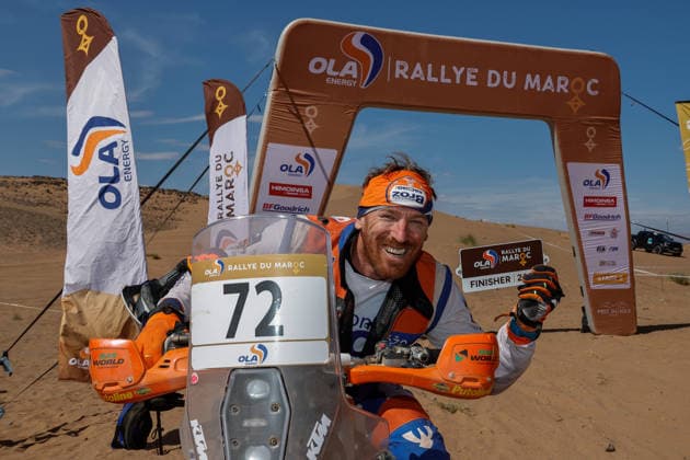 W2RC - RALLYE DU MAROC 2026 72 BROZ Jiri (cze), BAS World KTM Team, KTM 450 Rally Factory, FIM W2RC, Rally 2 V, action Finisher podium, portrait during the Stage 5 of the Rallye du Maroc 2026, 4th round of the 2026 WR2C Championship from October 3, 2026 around Zagora, Morocco - AgadirMorocco  Copyright: xPauloxMariax