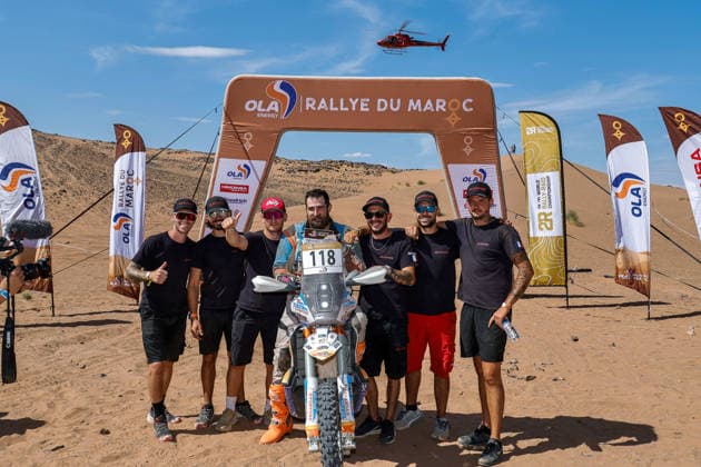 W2RC - RALLYE DU MAROC 2026 118 RANSOM Matthew (usa), Challenger Racing Team, KTM 450 Rally Factory Replica, FIM W2RC, Rally 2, action Finisher podium, portrait during the Stage 5 of the Rallye du Maroc 2026, 4th round of the 2026 WR2C Championship from October 3, 2026 around Zagora, Morocco - AgadirMorocco  Copyright: xPauloxMariax