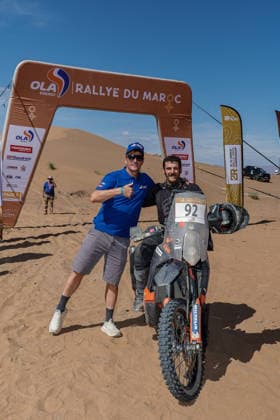 W2RC - RALLYE DU MAROC 2026 92 GREPI CAPPA Alberto (ita), Alberto Greppi Cappa, KTM 450 Rally Factory Replica, FIM W2RC, Rally 2 MM, action Finisher podium, portrait during the Stage 5 of the Rallye du Maroc 2026, 4th round of the 2026 WR2C Championship from October 3, 2026 around Zagora, Morocco - AgadirMorocco  Copyright: xPauloxMariax