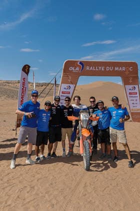 W2RC - RALLYE DU MAROC 2026 162 HODOLA Richard (hun), Pedrega Racing Team, KTM EXC 450, FIM W2RC, Rally 3, action Finisher podium, portrait during the Stage 5 of the Rallye du Maroc 2026, 4th round of the 2026 WR2C Championship from October 3, 2026 around Zagora, Morocco - AgadirMorocco  Copyright: xPauloxMariax