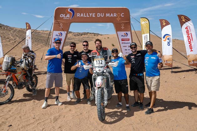 W2RC - RALLYE DU MAROC 2026 132 MARRETTA Federico (ita), Pedrega Racing Team, Kove 450 Rally, FIM W2RC, Rally 2 MM, action Finisher podium, portrait during the Stage 5 of the Rallye du Maroc 2026, 4th round of the 2026 WR2C Championship from October 3, 2026 around Zagora, Morocco - AgadirMorocco  Copyright: xPauloxMariax