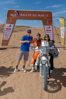 W2RC - RALLYE DU MAROC 2026 51 VINALS JUL Joan (esp), Joyride Race Service, KTM 450 Rally Factory, FIM W2RC, Rally 2 V, action Finisher podium, portrait during the Stage 5 of the Rallye du Maroc 2026, 4th round of the 2026 WR2C Championship from October 3, 2026 around Zagora, Morocco - AgadirMorocco  Copyright: xPauloxMariax